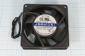 Вентилятор 92x92x25, напряжение 110В, ток 0,12А, выводы 2L, подшипник качения, JA0925H1B JAMICON