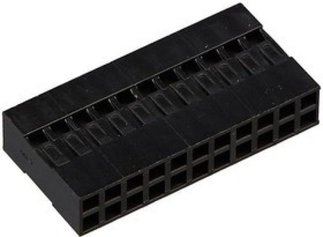 BLD-22 (254G3-2Н2*11) (KLS1-540A-2X11-H), розетка на кабель 2,54мм 2ряда