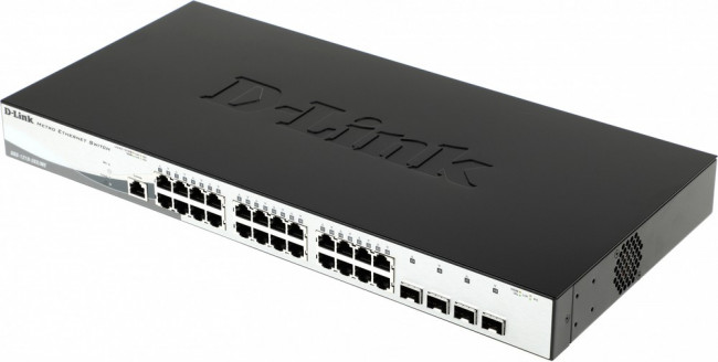 Коммутатор D-Link DGS-1210-28X/ME/B 24x1Гбит/с 4SFP+ управляемый