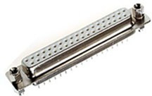 DPS-37FA, гнездо D-SUB на плату 37pin без фиксатора (101-37SCKYS ONE NUT)