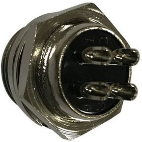 RND 205-01363, DIN Plug Connector, 7A, 125V, 4 Poles, Plug