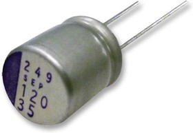 2SEPC820MX, Конденсатор электролитический алюминиевый полимерный, 820 мкФ, 2.5 В
