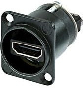 NTR-NAHDMIWB, Адаптер, гнездо HDMI x2, экранированный, позолота, Цвет: черный