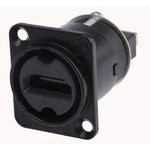 NTR-NAHDMIWB, Адаптер, гнездо HDMI x2, экранированный, позолота, Цвет: черный NTR-NAHDMIWB, Адаптер, гнездо HDMI x2, экранированный, позолота, Цвет: черный