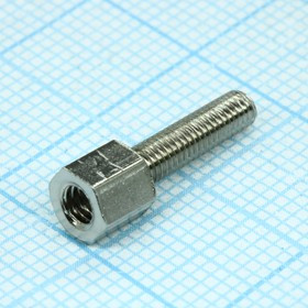 UM4105, (дюйм. резьба), Стойки латунные никелированные, дюймовая резьба, 5/3/12