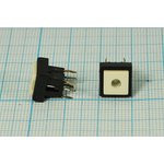 Переключатель тактовый 10x10x 9,8, h 0,8, NO, с подсветкой 2В синий, 6P, PB6141L-3