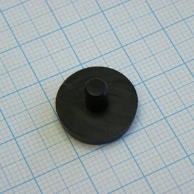 GF3, (D основания=17, d втулки=5, h основания=3.5, h общая=10), Ножка для РЭА, PVC (Manufacturer PN: DE16-2218-5)