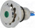 GQ12F-D/G/12, Индикат.лампа: LED, плоский, 12ВDC, Отв: d12мм, IP67, под пайку