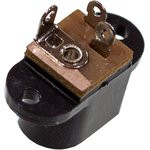 3-229, Разъем питания 5.5x2.1мм "гн" с отключением пластик на корпус