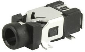 SJ2-25103A-SMT-TR, Phone Connectors 2.5mm SMT low profle 3 conductor 0 switc