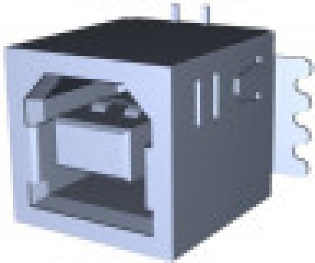 1734517-1, Разъем USB, Тип B, USB 2.0, розетка, 4 контакта, SMD