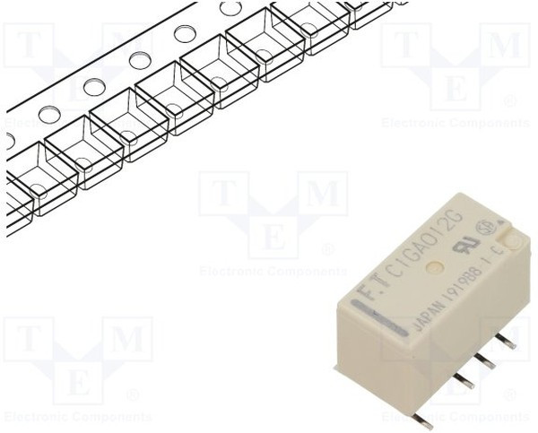 FTR-C1GA012G-B05, Реле: электромагнитное, DPDT, Uобмотки: 12ВDC, 0,3A/125ВAC, 2А FTR-C1GA012G-B05, Реле: электромагнитное, DPDT, Uобмотки: 12ВDC, 0,3A/125ВAC, 2А