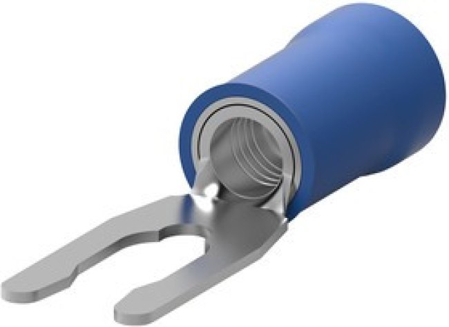 52420-3, TERMINAL, SPRING SPADE, #6, BLUE 52420-3, TERMINAL, SPRING SPADE, #6, BLUE