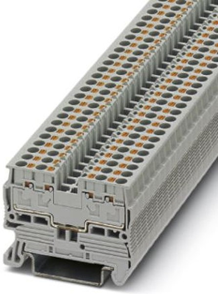 3211019, PT 2.5/S-QUATTRO Series Grey Feed Through Terminal Block, 4-Level, Push In Termination 3211019, PT 2.5/S-QUATTRO Series Grey Feed Through Terminal Block, 4-Level, Push In Termination