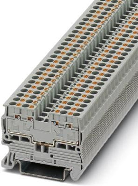 3211019, PT 2.5/S-QUATTRO Series Grey Feed Through Terminal Block, 4-Level, Push In Termination 3211019, PT 2.5/S-QUATTRO Series Grey Feed Through Terminal Block, 4-Level, Push In Termination