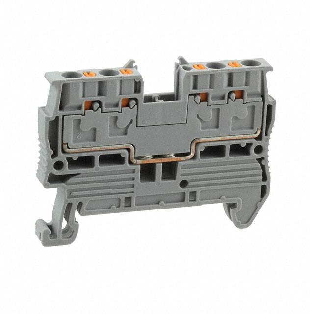 3211019, PT 2.5/S-QUATTRO Series Grey Feed Through Terminal Block, 4-Level, Push In Termination 3211019, PT 2.5/S-QUATTRO Series Grey Feed Through Terminal Block, 4-Level, Push In Termination