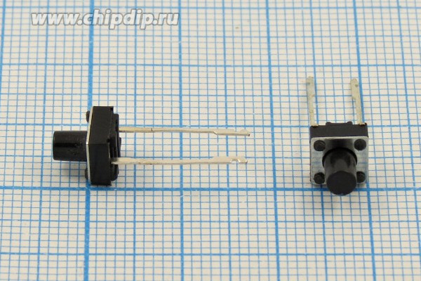 Тактовая кнопка, 6.2x 6.2x 7.0, алгоритм работы NO, контакты 2LW13
