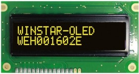 WEH001602ELPP5N00000, Индикатор 1602 желтый 84х44 мм WEH001602ELPP5N00000, Индикатор 1602 желтый 84х44 мм