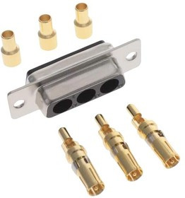 682M3W3203L001, COMBO D-SUB CONN, RCPT, DA-3W3, PANEL