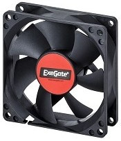 Exegate EX166174RUS Вентилятор ExeGate Mirage-S 80x80x25 подшипник скольжения, 2000 RPM, 23dB, 3pin