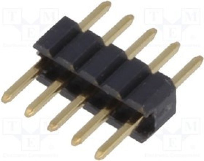 DS1031-01-1*5P8BV31-3A, Штыревой, IDC, "папа", PIN 5, прямой, 1,27мм, THT, позолота DS1031-01-1*5P8BV31-3A, Штыревой, IDC, "папа", PIN 5, прямой, 1,27мм, THT, позолота