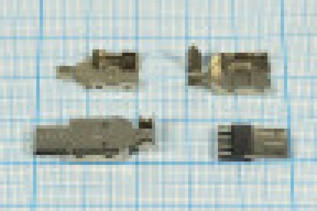 Разъем microUSB вилка, тип B, контакты 5C2C, на кабель, microUSBB5PA1