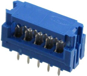 69830-010LF, Переходной разъем; PIN: 10; прямой; IDC,THT; на шлейф; 1,27мм; 1А