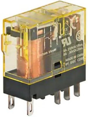 RJ2S-CLD-D12, Реле питания, DPDT, 12 В DC, 8 А, RJ Series, Гнездо, Без Защелки RJ2S-CLD-D12, Реле питания, DPDT, 12 В DC, 8 А, RJ Series, Гнездо, Без Защелки