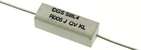SBL4R005J, 5m Metal Film Resistor 4W ±5% SBL4R005J