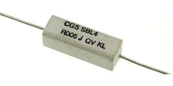SBL4R005J, 5m Metal Film Resistor 4W ±5% SBL4R005J
