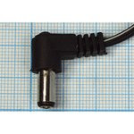 Разъем питания DC вилка, D5.5 d2.1 L12, L 1.8м, угловой