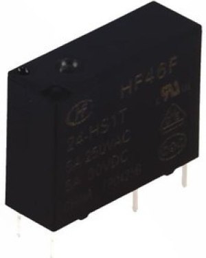 HF46F/24-HS1T, Универсальное реле, серия G5NB, силовое, без защелки, SPST, 24В DC, 5А HF46F/24-HS1T, Универсальное реле, серия G5NB, силовое, без защелки, SPST, 24В DC, 5А