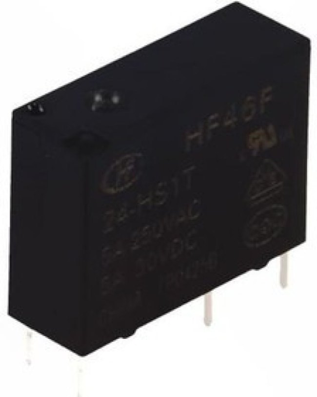 HF46F/24-HS1T, Универсальное реле, серия G5NB, силовое, без защелки, SPST, 24В DC, 5А