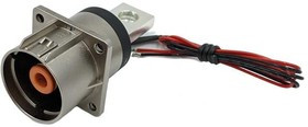PL00W-501-10D10, Heavy Duty Power Connectors 14MM SNG WY RCP W KY D10 BSUBAR HOLE