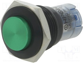 V16-11-G-A, Переключатель: антивандальный, Пол: 2, SPDT, 0,5A/220ВAC, 1A/24ВDC