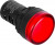 CHINT Индикатор ND16-22DS/2C красный, компактный, встр. резистор, IP65 АС/DC24В (R)