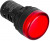 CHINT Индикатор ND16-22DS/2C красный, компактный, встр. резистор, IP65 АС/DC24В (R)