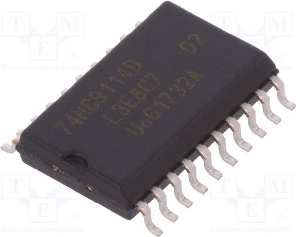 74HC9114D,112, IC: digital; buffer,inverting; Ch: 9; CMOS; SMD; SO20; 2?6VDC; tube 74HC9114D,112, IC: digital; buffer,inverting; Ch: 9; CMOS; SMD; SO20; 2?6VDC; tube