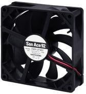 9S0912M4021, DC Fans DC Axial Fan, 92x92x25mm, 12VDC, Silent Series, Ribless