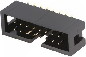 T821M116A1S100CEU-, Гнездо, IDC, "папа", PIN: 16, прямой, SMT, "gold flash", 2,54мм