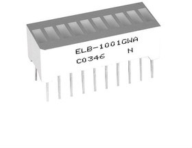 B1001SYGWA/S530-E2, LED bar display Green Number of Segments 10