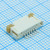 522070660, Соединитель FPC 6 контактов шаг 1мм угловой SMD серия Easy-On лента на катушке
