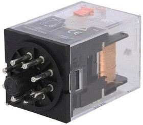 MKS2P-230AC, Реле: электромагнитное, DPDT, Uобмотки: 230ВAC, 10A/250ВAC, 10А MKS2P-230AC, Реле: электромагнитное, DPDT, Uобмотки: 230ВAC, 10A/250ВAC, 10А