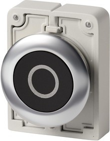 M30C-FD-S-X0, SWITCH ACTUATOR, 30MM PUSHBUTTON, BLACK