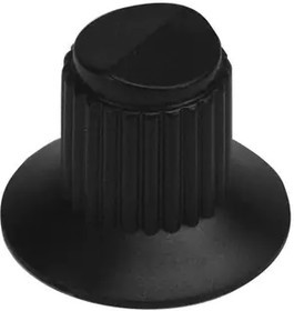 11K5015-JMNB, Knobs &amp; Dials Control KnobStyle .125 dia shaft Black