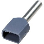 966144-2 (DTE00708), Наконечник 2 х 0.75мм² серый