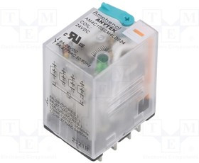 AM4C10SCM4LD02400G, Relay: electromagnetic industrial; 4PDT; 24VDC; 10A/240VAC; 650?