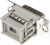 09661187500, 9 Way Cable Mount D-sub Connector Socket, 2.77mm Pitch