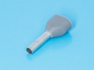 TIC2-0.75-8, Наконечник 8мм для обжима двух многожильных кабелей 0,75мм, изолированный, кратно 100шт TIC2-0.75-8, Наконечник 8мм для обжима двух многожильных кабелей 0,75мм, изолированный, кратно 100шт