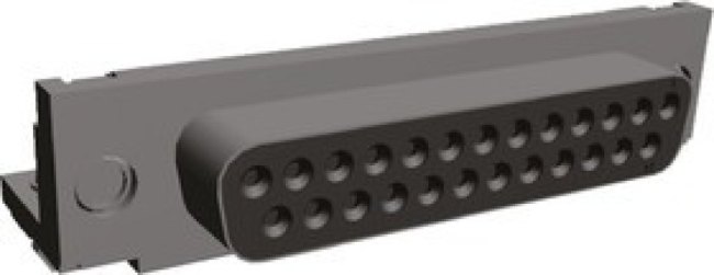 5747846-4, D-Sub Standard Connectors RECP FRNT MTL SHL 25